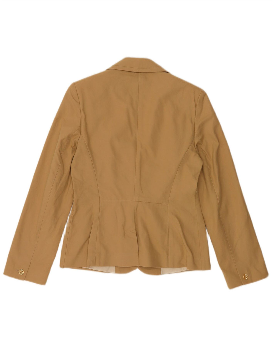 Oasis Womens 1 Button Blazer Jacket UK 10 Small Beige Cotton