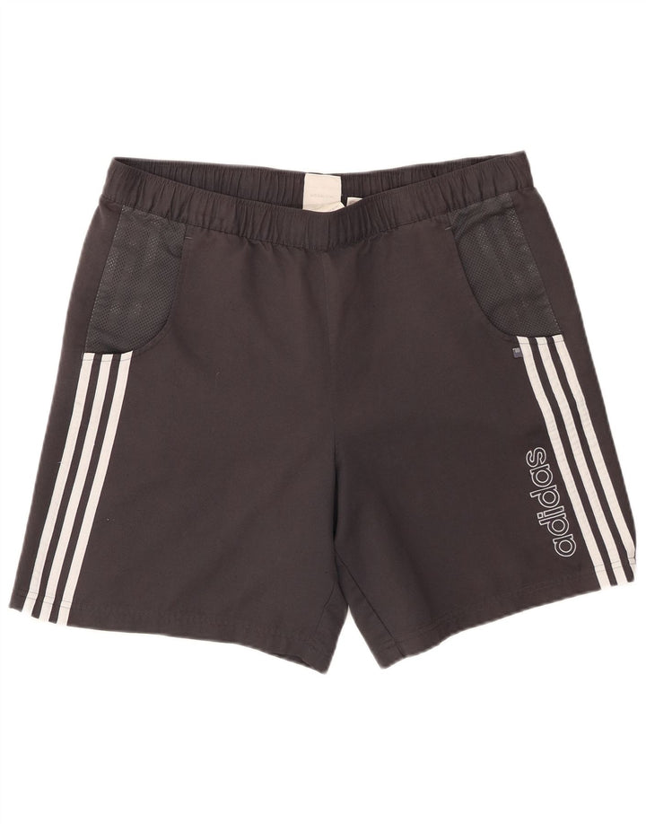 Adidas Mens Graphic Sport Shorts Large  Black Polyester