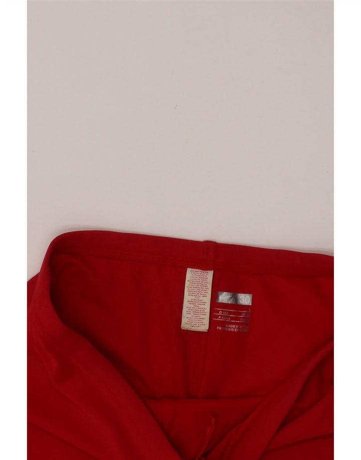 NIKE Girls Sport Shorts 12-13 Years Large Red Nylon