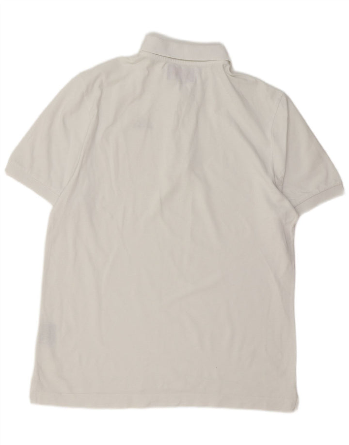 Kappa Mens Polo Shirt Medium White Cotton