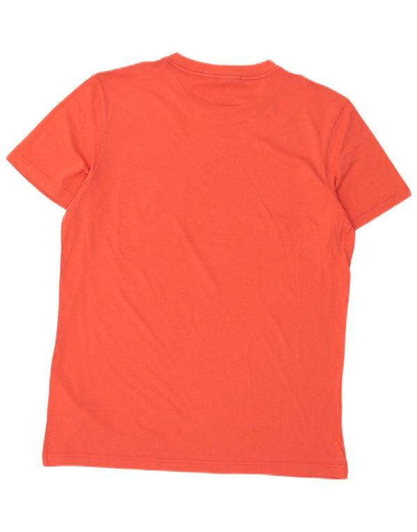 Calvin Klein Jeans Mens Graphic T-Shirt Top XL Orange Colourblock Cotton