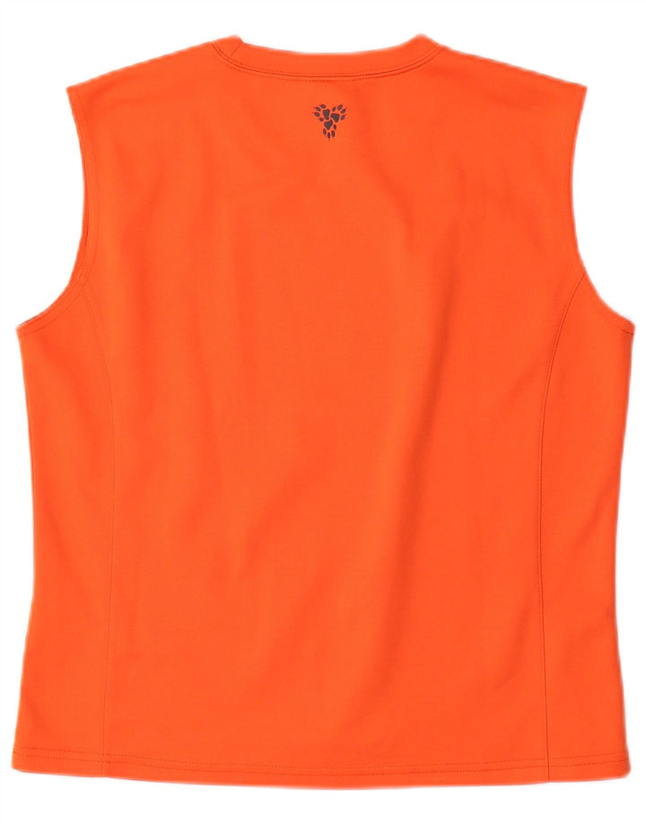 JACK WOLFSKIN Womens Vest Top UK 14/16 Large Orange Polyester