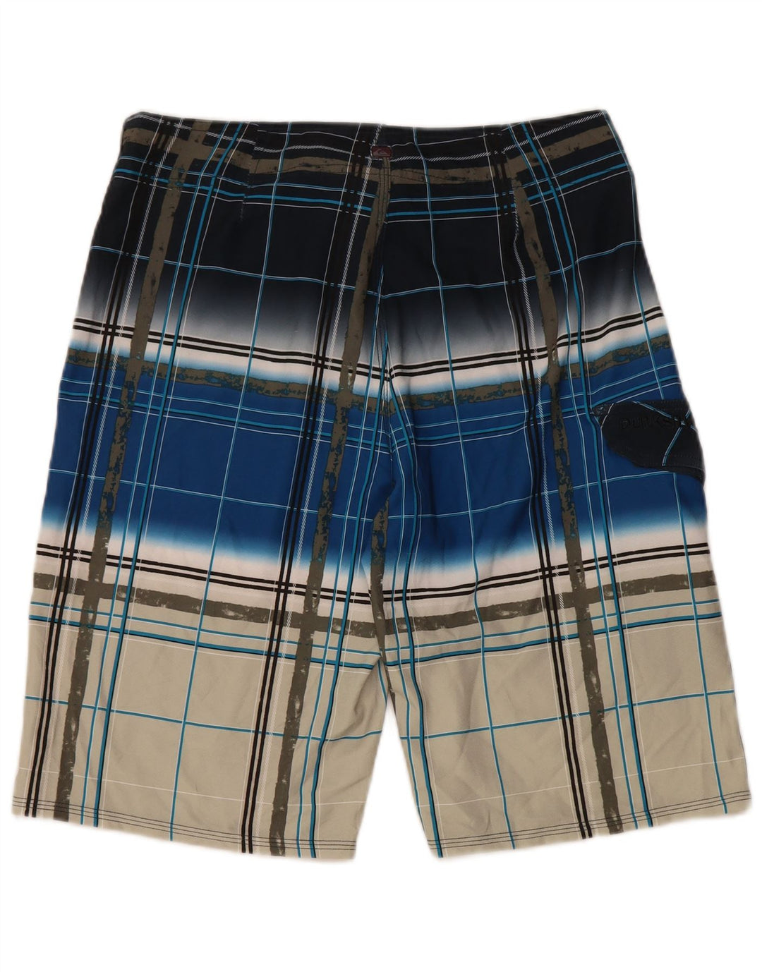 Quiksilver Mens Swimming Shorts Medium Multicoloured Check Polyester