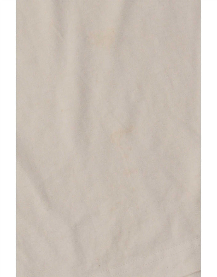 Adidas Mens Graphic T-Shirt Top Medium White Cotton