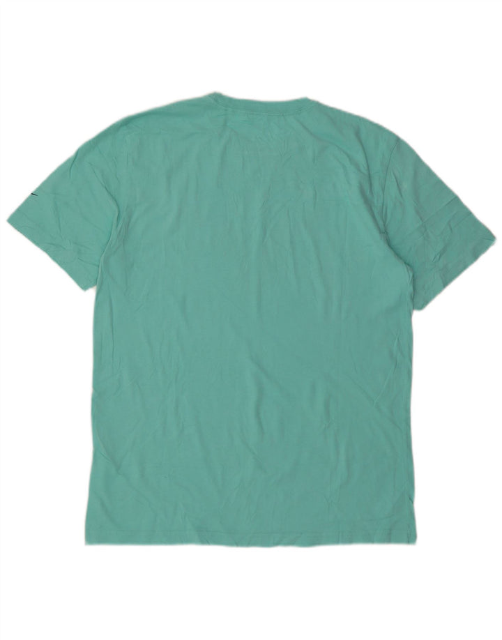 Nike Mens Regular Fit Graphic T-Shirt Top Large Turquoise Cotton