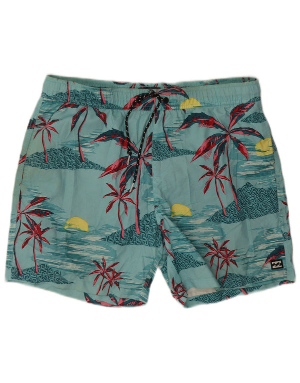 Billabong Mens Graphic Swimming Shorts Large Blue Hawaiian