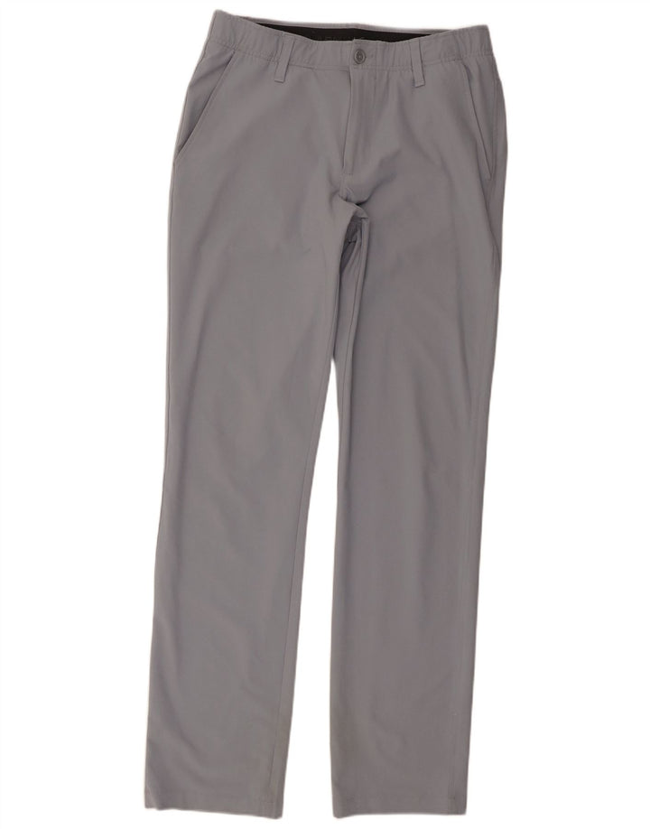 Under Armour Mens Straight Chino Trousers W32 L34 Grey Polyester