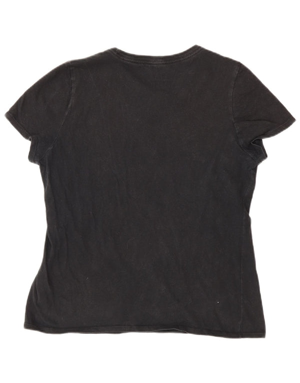 Nike Girls Athletic Cut Graphic T-Shirt Top 13-14 Years XL  Black Cotton