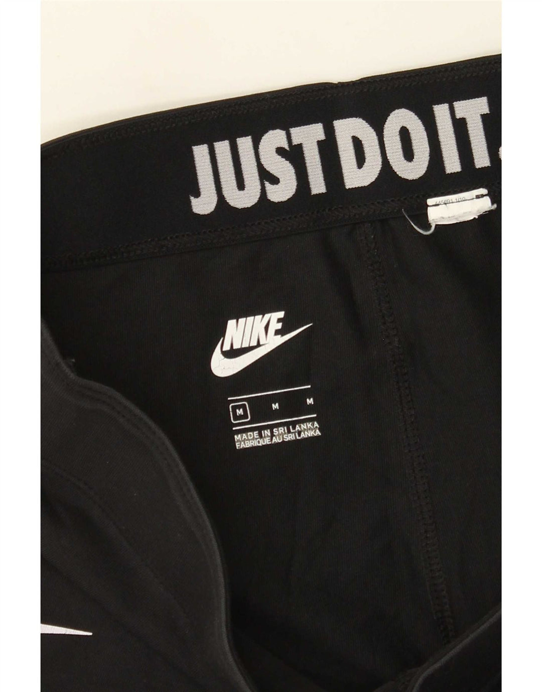 Nike Womens Graphic Leggings UK 12 Medium Black
