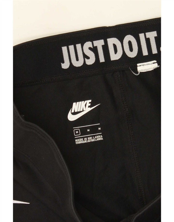 Nike Womens Graphic Leggings UK 12 Medium Black