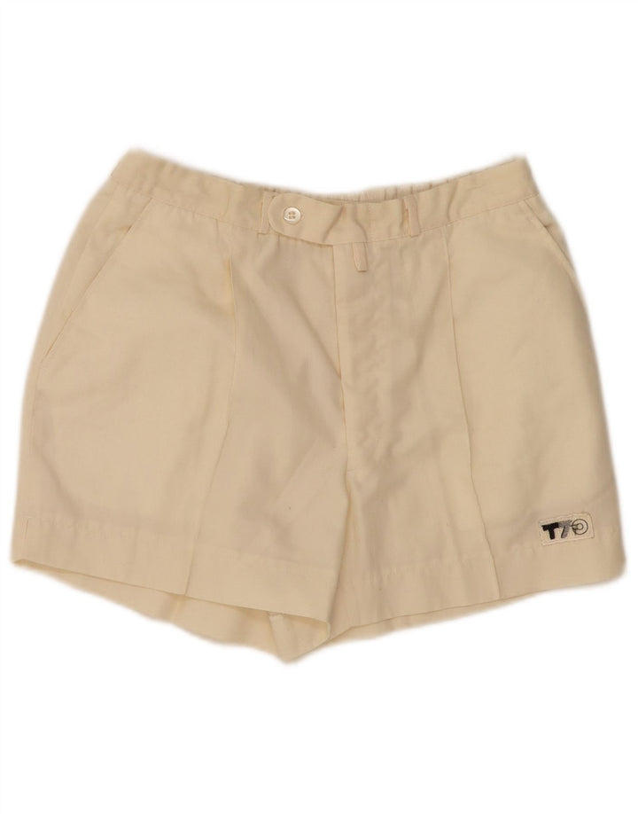 VINTAGE Womens Chino Shorts W28 Medium  Off White