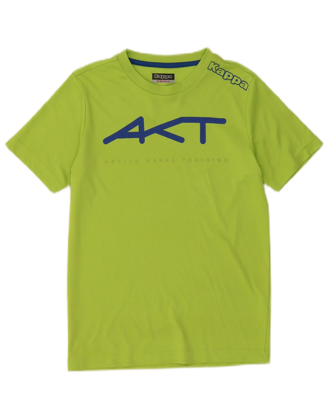 KAPPA Mens Graphic T-Shirt Top XS Green Polyester
