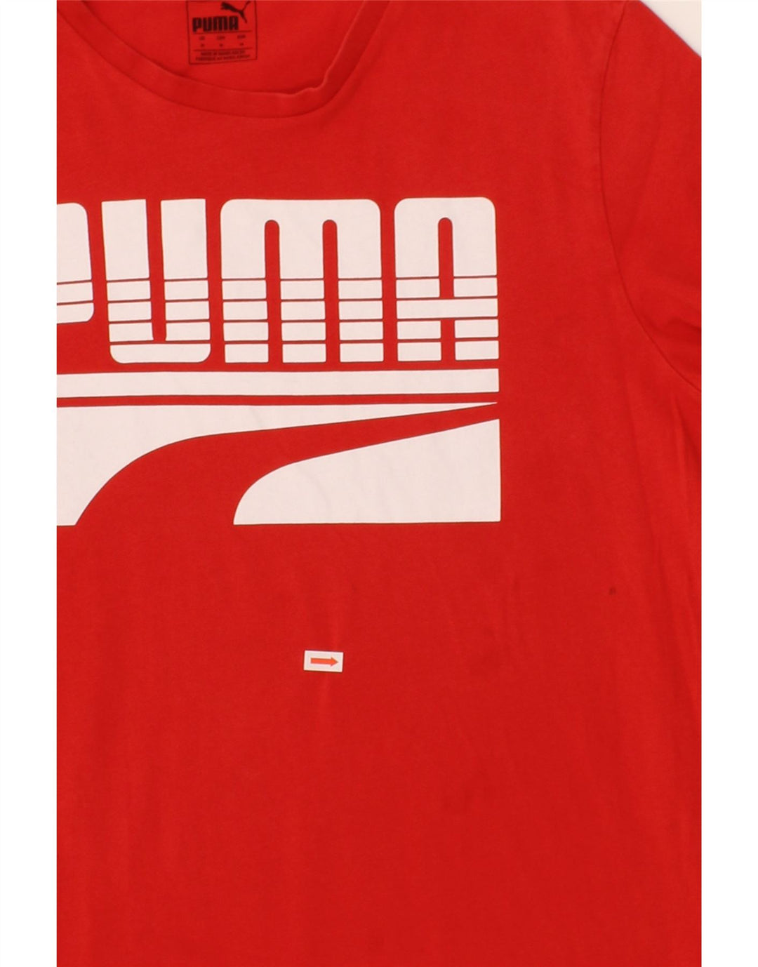 PUMA Mens Graphic T-Shirt Top Medium Red Cotton Vintage Puma and Second-Hand Puma from Messina Hembry 