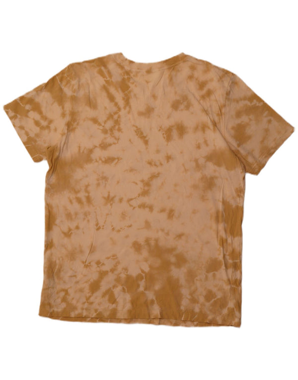 THE NORTH FACE Mens T-Shirt Top XL Brown Tie Dye Cotton