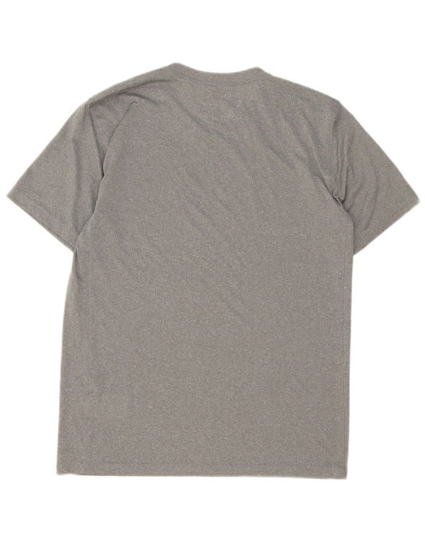 Nike Mens Dri Fit T-Shirt Top Medium Grey Polyester