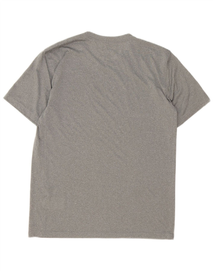 Nike Mens Dri Fit T-Shirt Top Medium Grey Polyester