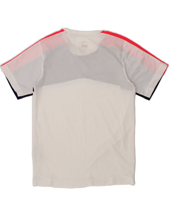 PUMA Boys T-Shirt Top 11-12 Years Large White Colourblock Polyester Vintage Puma and Second-Hand Puma from Messina Hembry 
