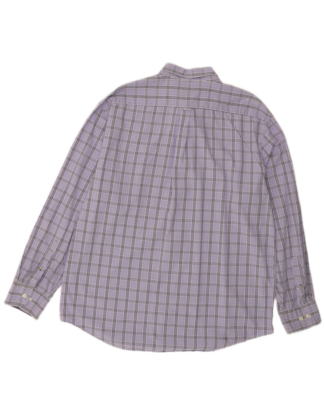 IZOD Mens Shirt XL Purple Check Cotton