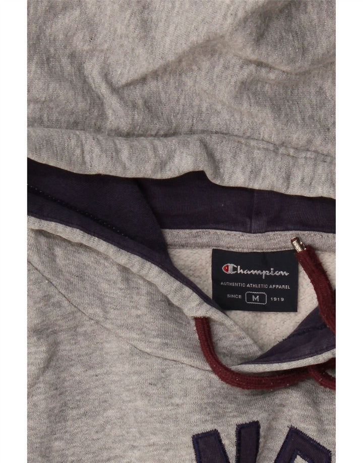 CHAMPION Mens Graphic Hoodie Jumper Medium Grey