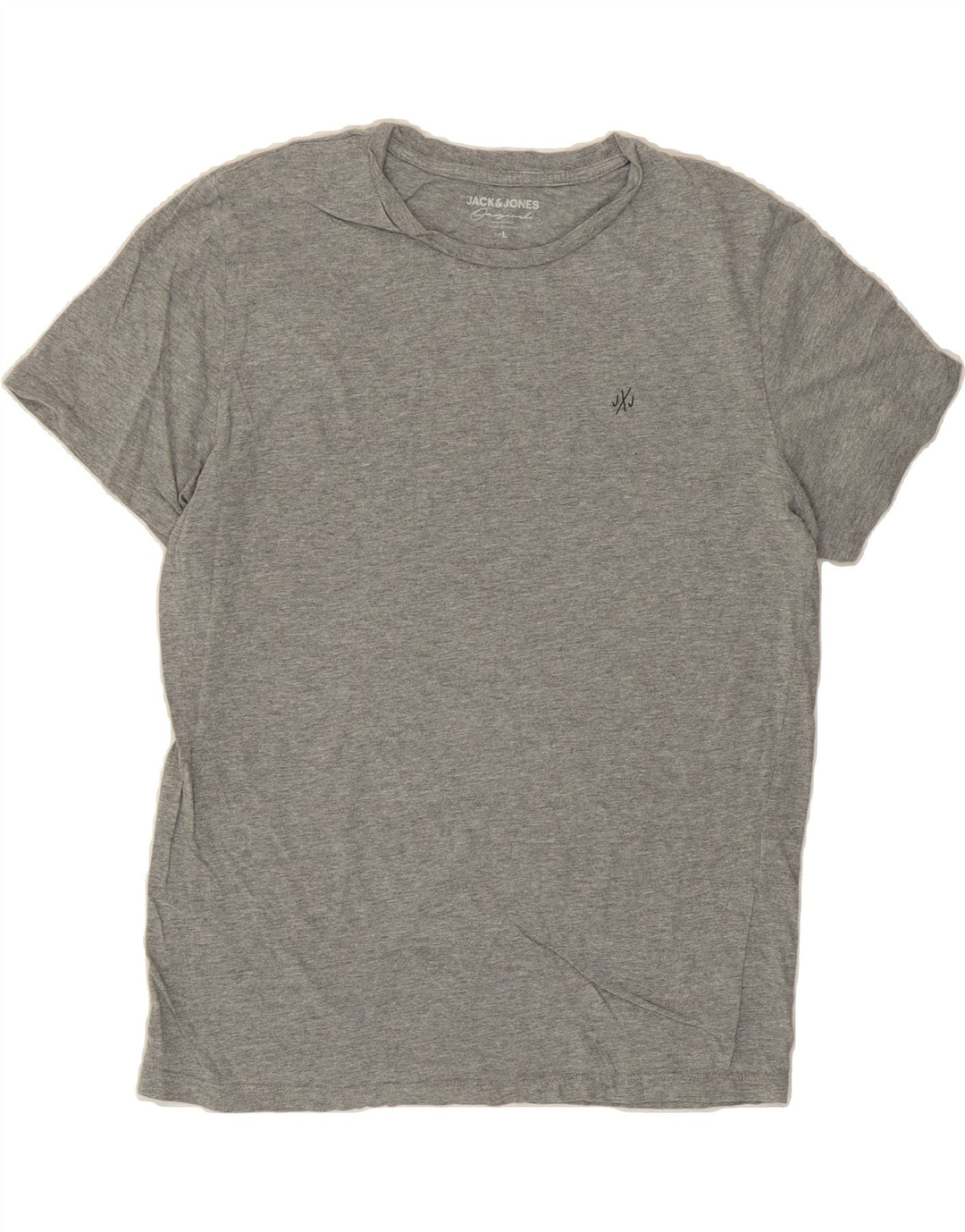 JACK & JONES Mens T-Shirt Top Large Grey Cotton Vintage Jack & Jones and Second-Hand Jack & Jones from Messina Hembry 
