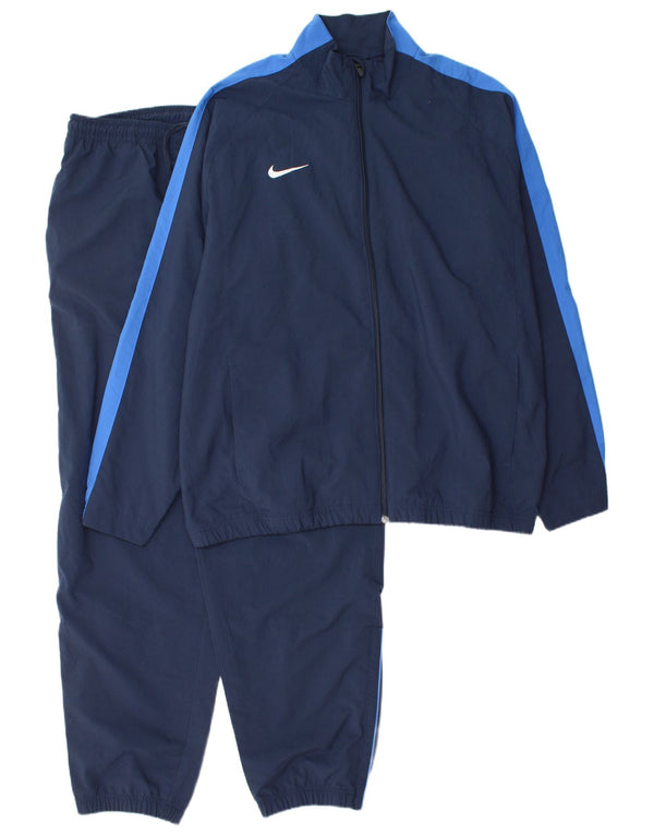 Nike Mens Full Tracksuit UK 44/46 XL  Navy Blue Colourblock Polyester