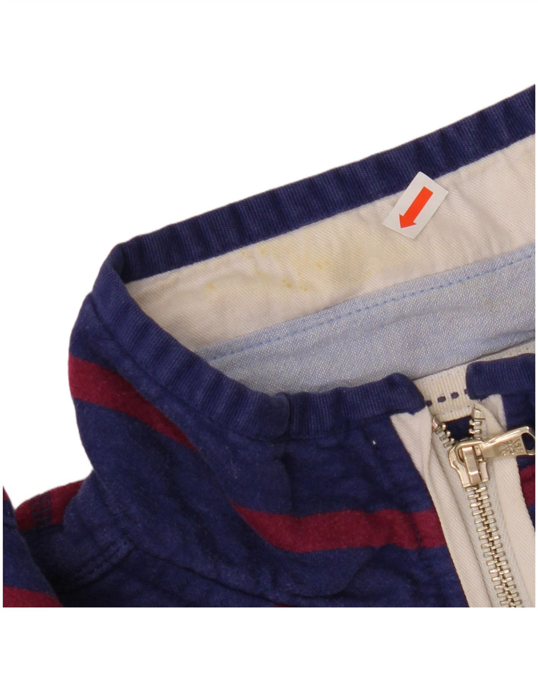 CREW CLOTHING Womens Sweatshirt Jumper UK 16 Large Navy Blue Striped