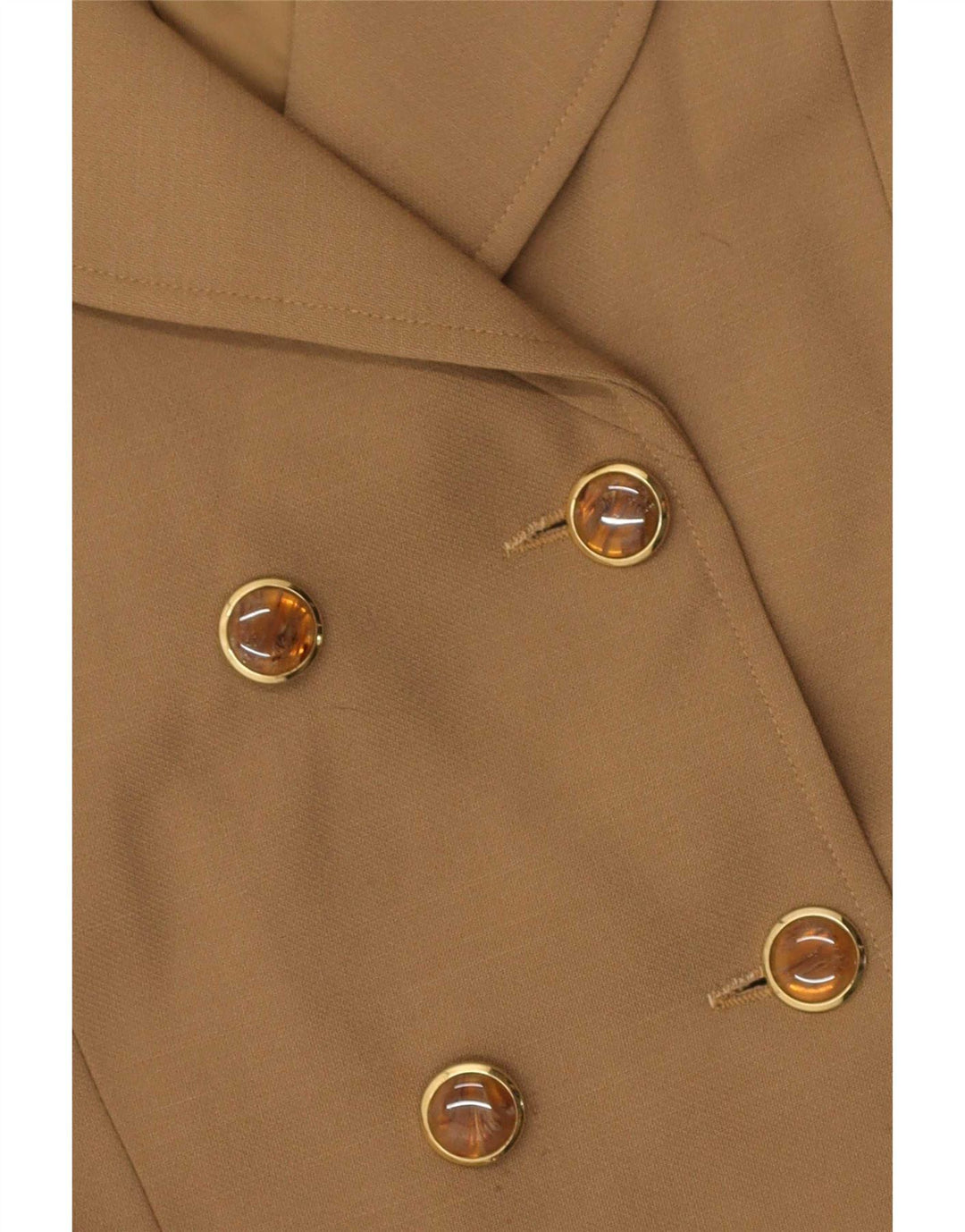 Vintage Womens Double Breasted 2 Piece Skirt Set IT 44 Medium W30 Brown