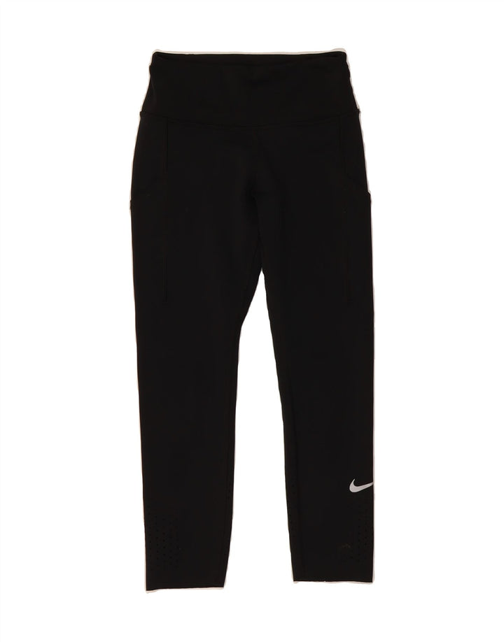 NIKE Womens Dri Fit Leggings UK 4 XS  Black Polyester Vintage Nike and Second-Hand Nike from Messina Hembry 