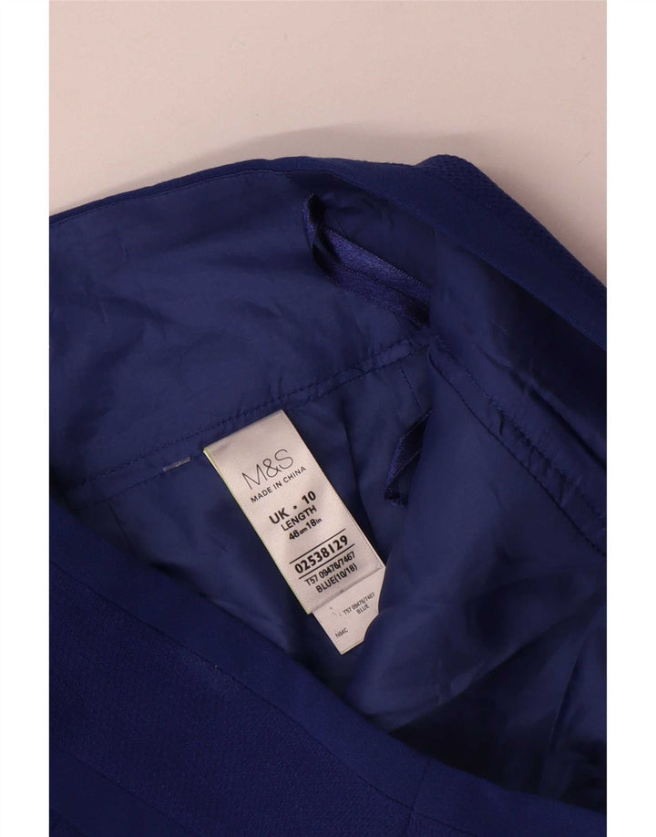 Marks & Spencer Womens Mini Skirt UK 10 Small W30  Blue Polyester