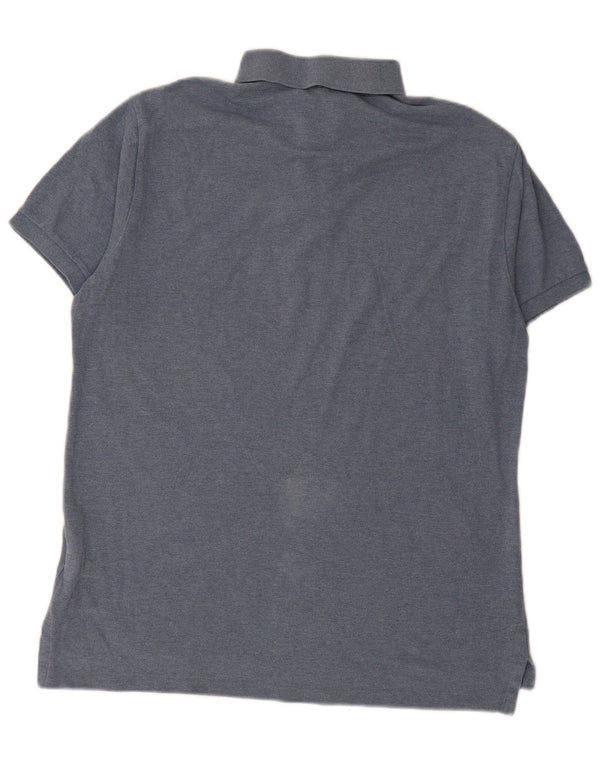 POLO RALPH LAUREN Mens Slim Fit Polo Shirt Large Blue Cotton