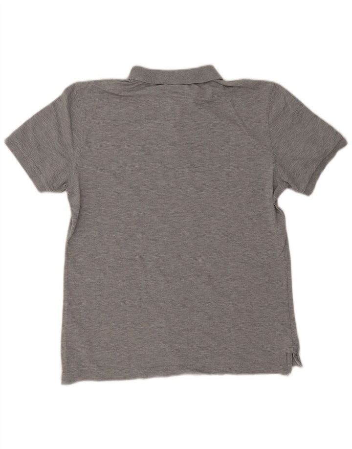 Calvin Klein Mens Polo Shirt Medium Grey Cotton