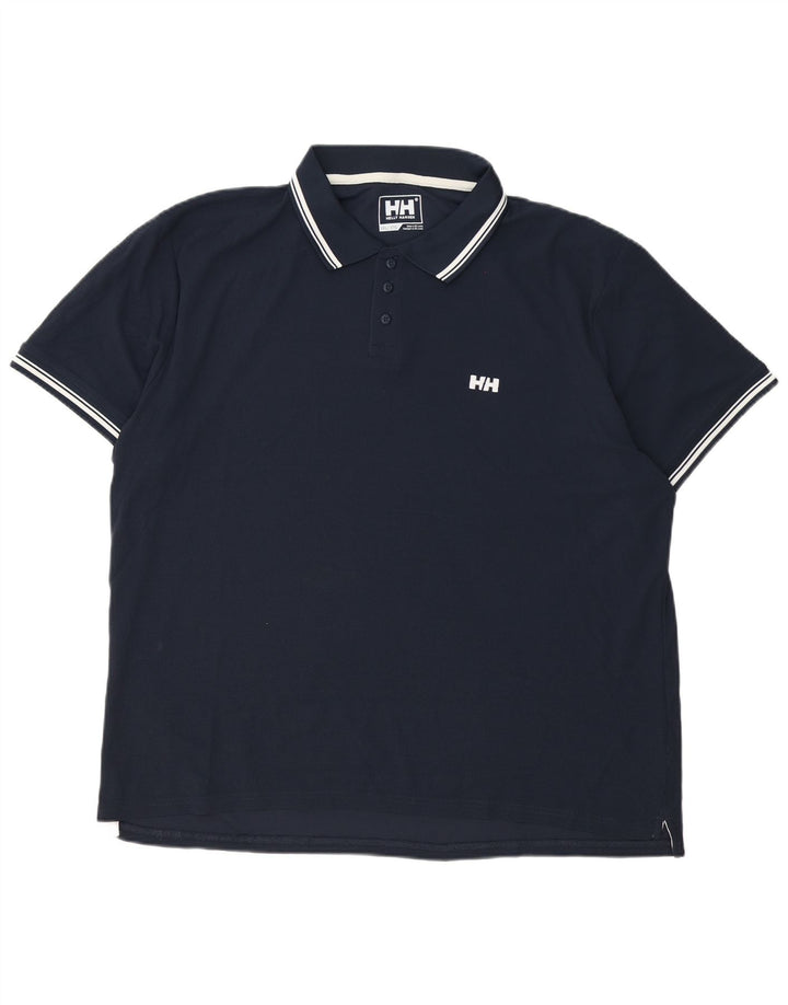 Helly Hansen Mens Polo Shirt 3XL Navy Blue Polyester