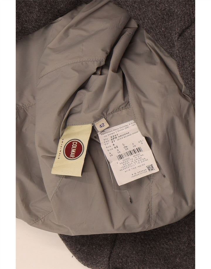 Colmar Womens Padded Coat IT 42 Small Grey Colourblock