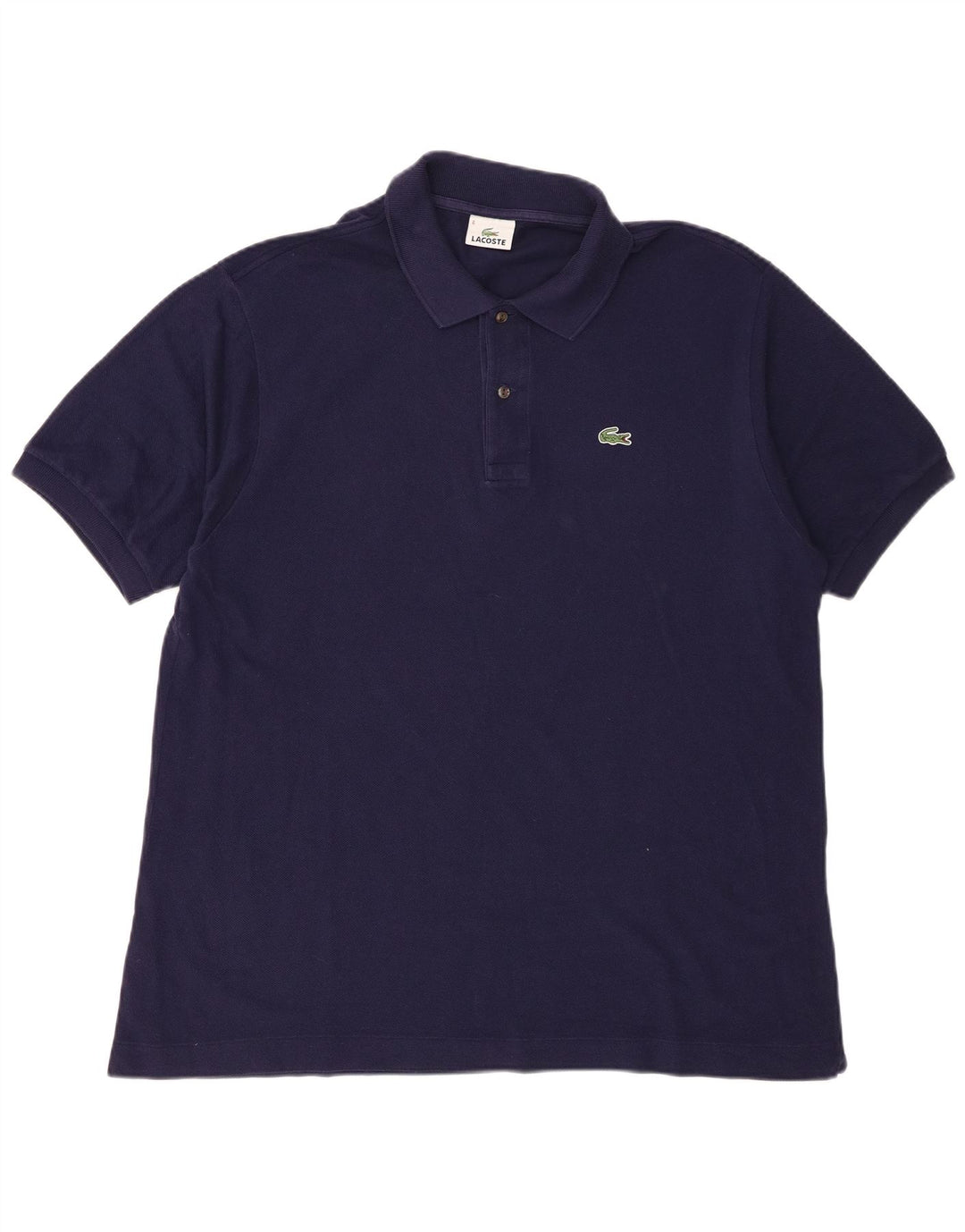 LACOSTE Mens Polo Shirt Size 6 XL Navy Blue Cotton