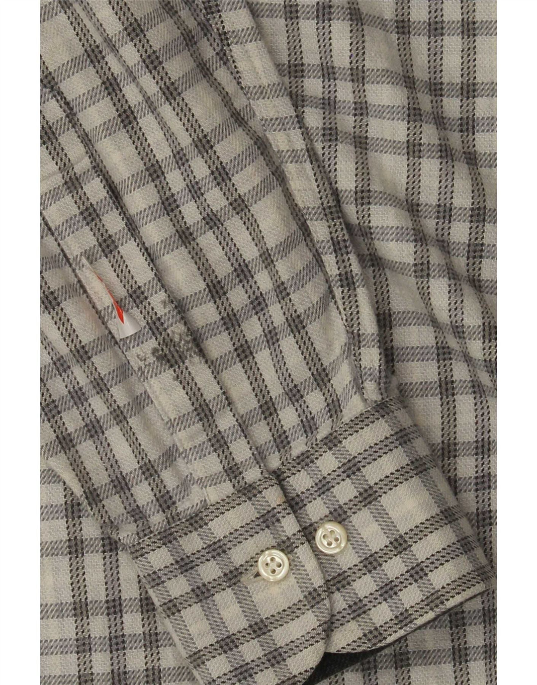 Cassera Mens Shirt Size 41 16 Large White Check