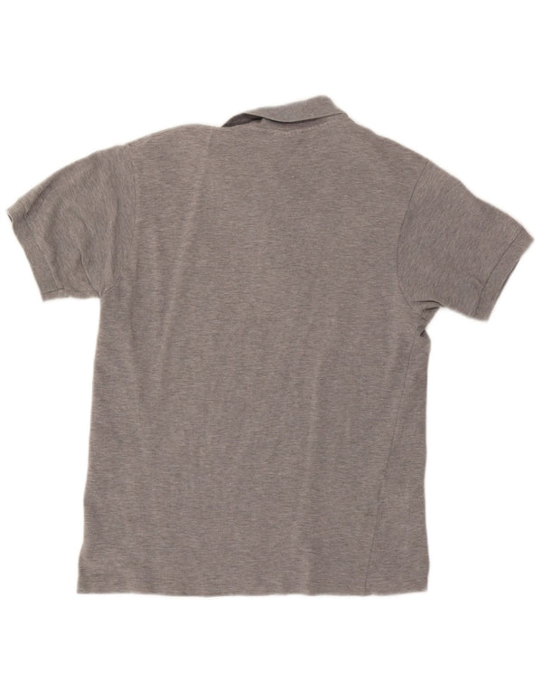 LACOSTE Mens Polo Shirt Size 3 Small Grey Cotton