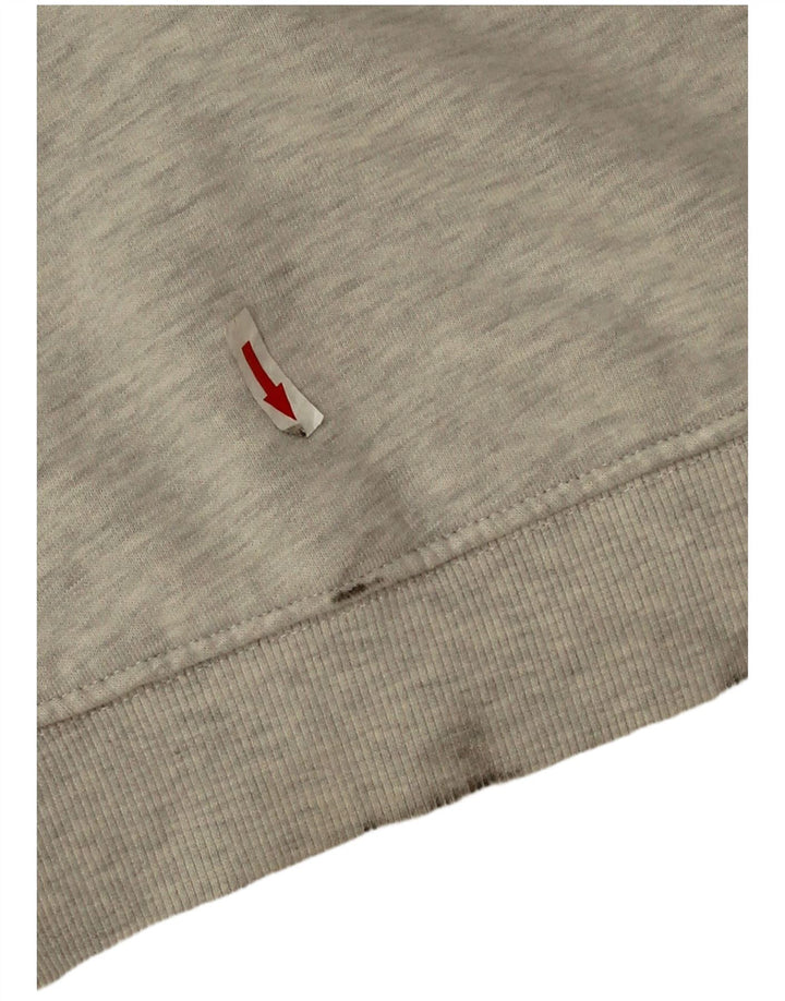 Tommy Hilfiger Womens Graphic Oversized Sweatshirt Jumper UK 14 Medium Grey