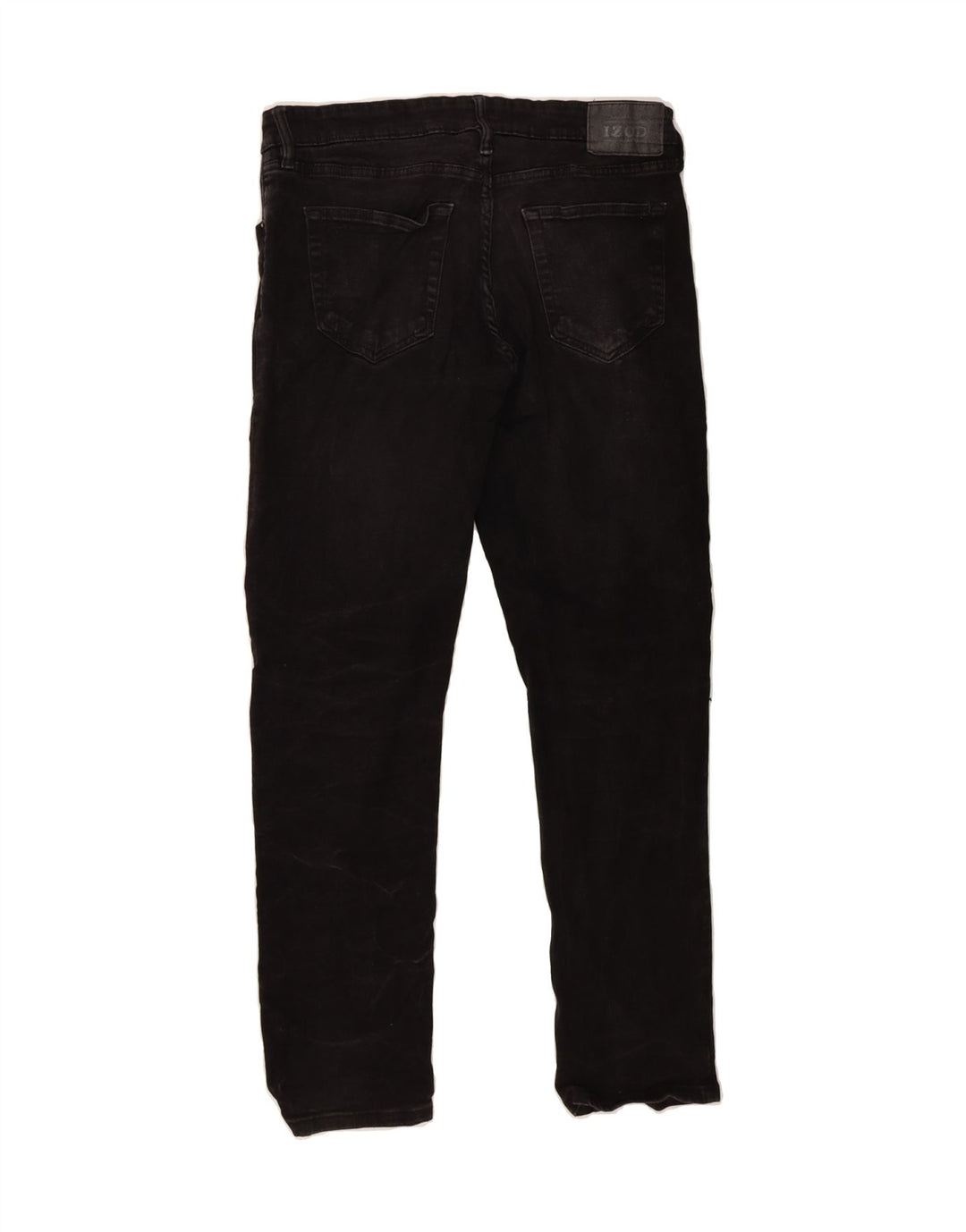 IZOD Womens Straight Jeans W30 L30 Black Cotton Vintage Izod and Second-Hand Izod from Messina Hembry 