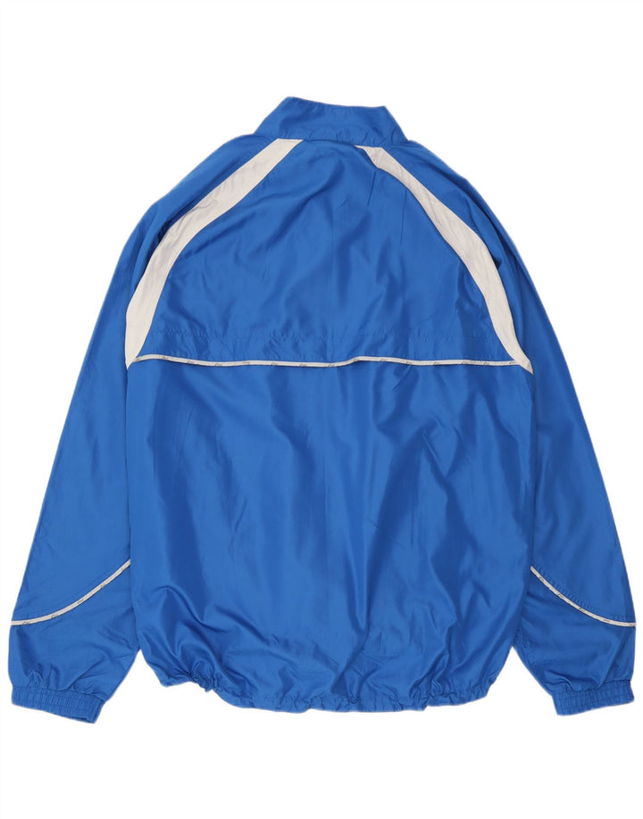 Asics Mens Graphic Tracksuit Top Jacket XL Blue Colourblock Microfibers