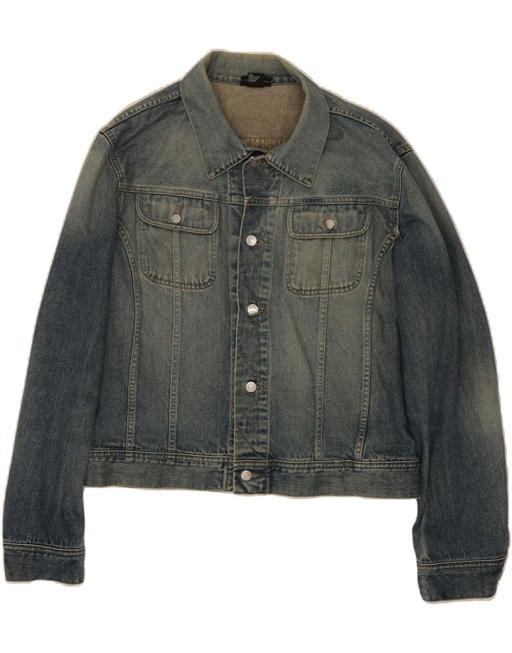 DIESEL Womens Denim Jacket UK 18 XL Blue Cotton Vintage Diesel and Second-Hand Diesel from Messina Hembry 
