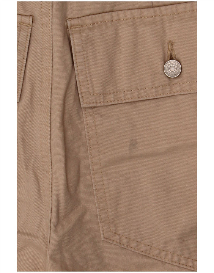 Tommy Hilfiger Womens High Rise Cargo Shorts W26 Small Beige