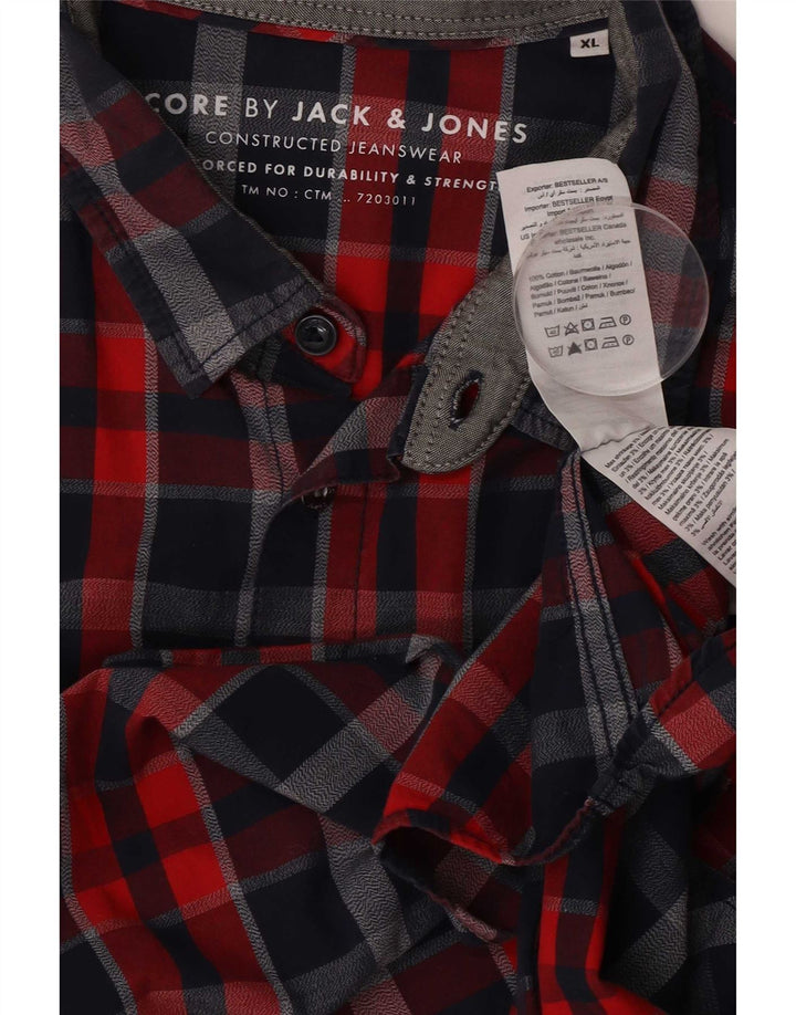 Jack & Jones Mens Shirt XL Multicoloured Check Cotton