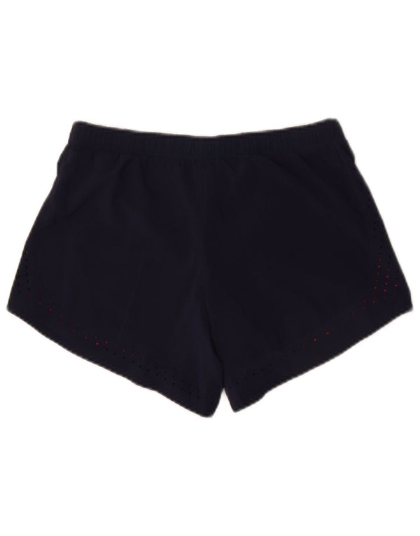 Adidas Womens Climalite Sport Shorts UK 12/14 Medium Navy Blue Cotton