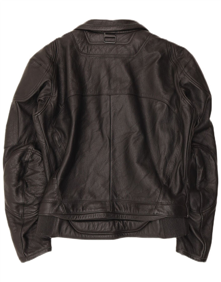 DAINESE Womens Moto Racer Leather Jacket EU 54 2XL Black