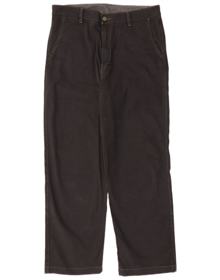 LEVI'S Mens 540 Straight Chino Trousers W33 L29  Black Cotton