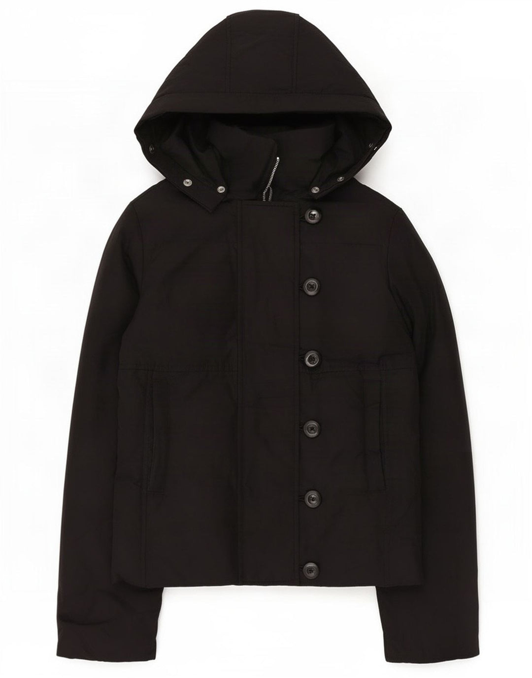 Gap Womens Hooded Windbreaker Jacket UK 6 XS Black Polyester