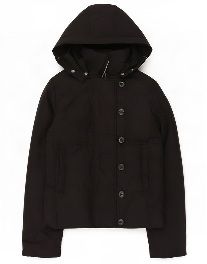 Gap Womens Hooded Windbreaker Jacket UK 6 XS Black Polyester