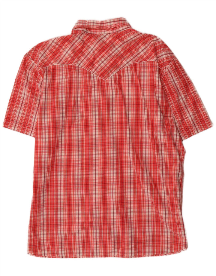Levi's Mens Denizen Short Sleeve Shirt 2XL Red Check Cotton