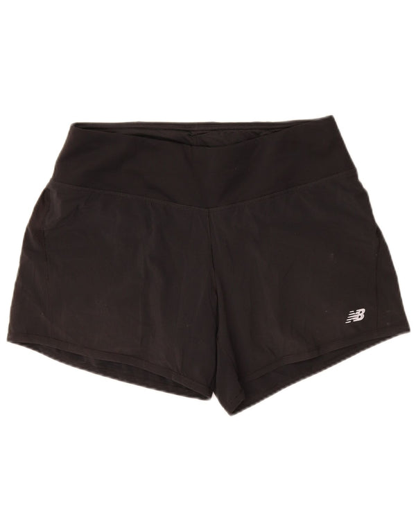 New Balance Womens Sport Shorts UK 12 Medium  Black Polyester