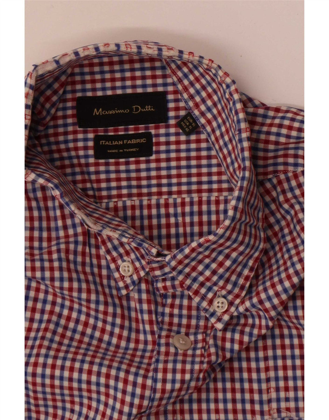Massimo Dutti Mens Shirt XL Multicoloured Gingham